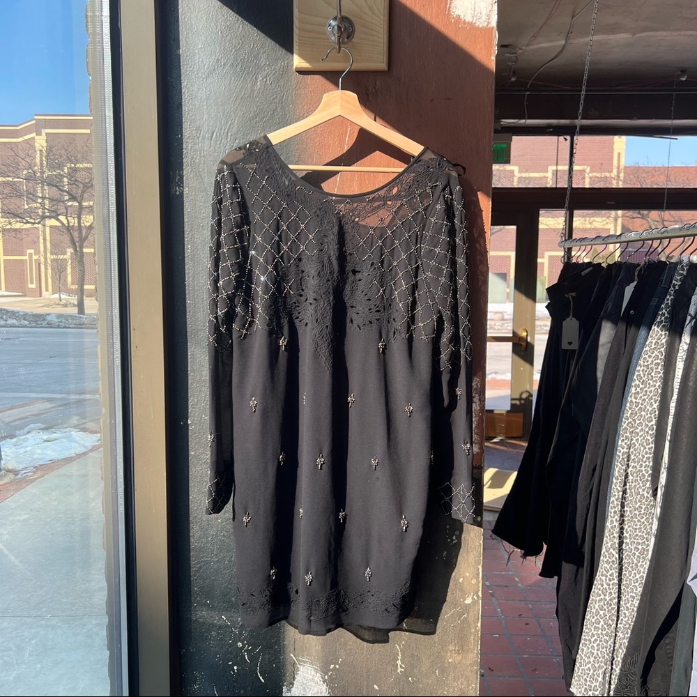 FREE PEOPLE Beaded Dress NWT